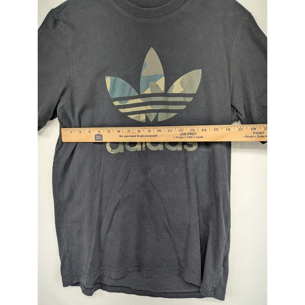 Adidas Trefoil‎ Logo T Shirt Camo Print Black Men's Size Medium